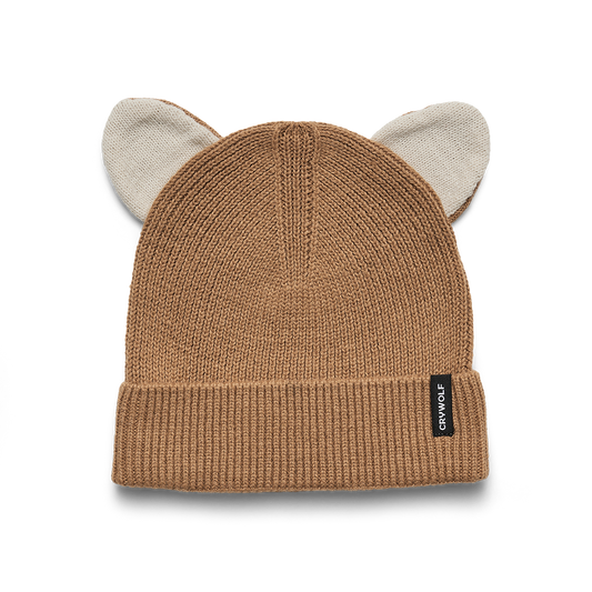 Crywolf Wolf Ears Beanie Tan