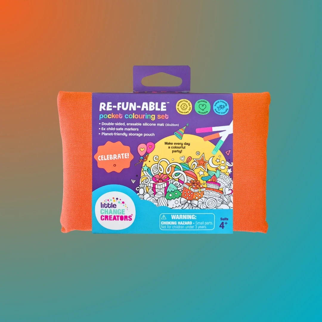 Little Change Creators Pocket Reuseable Colouring Set Celebrate