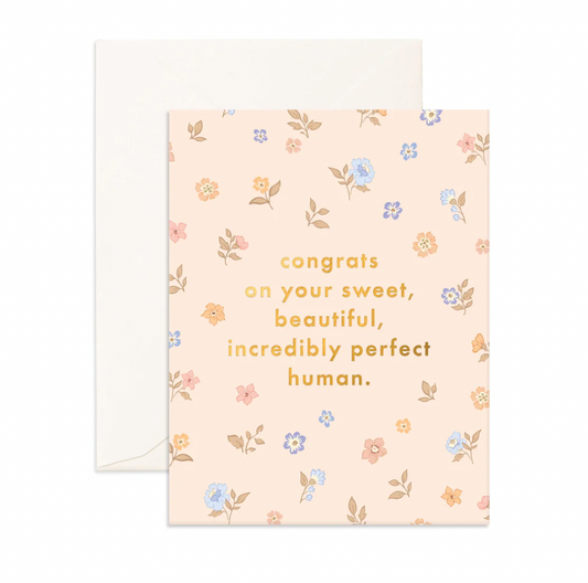 Congrats Sweet Human Greeting Card