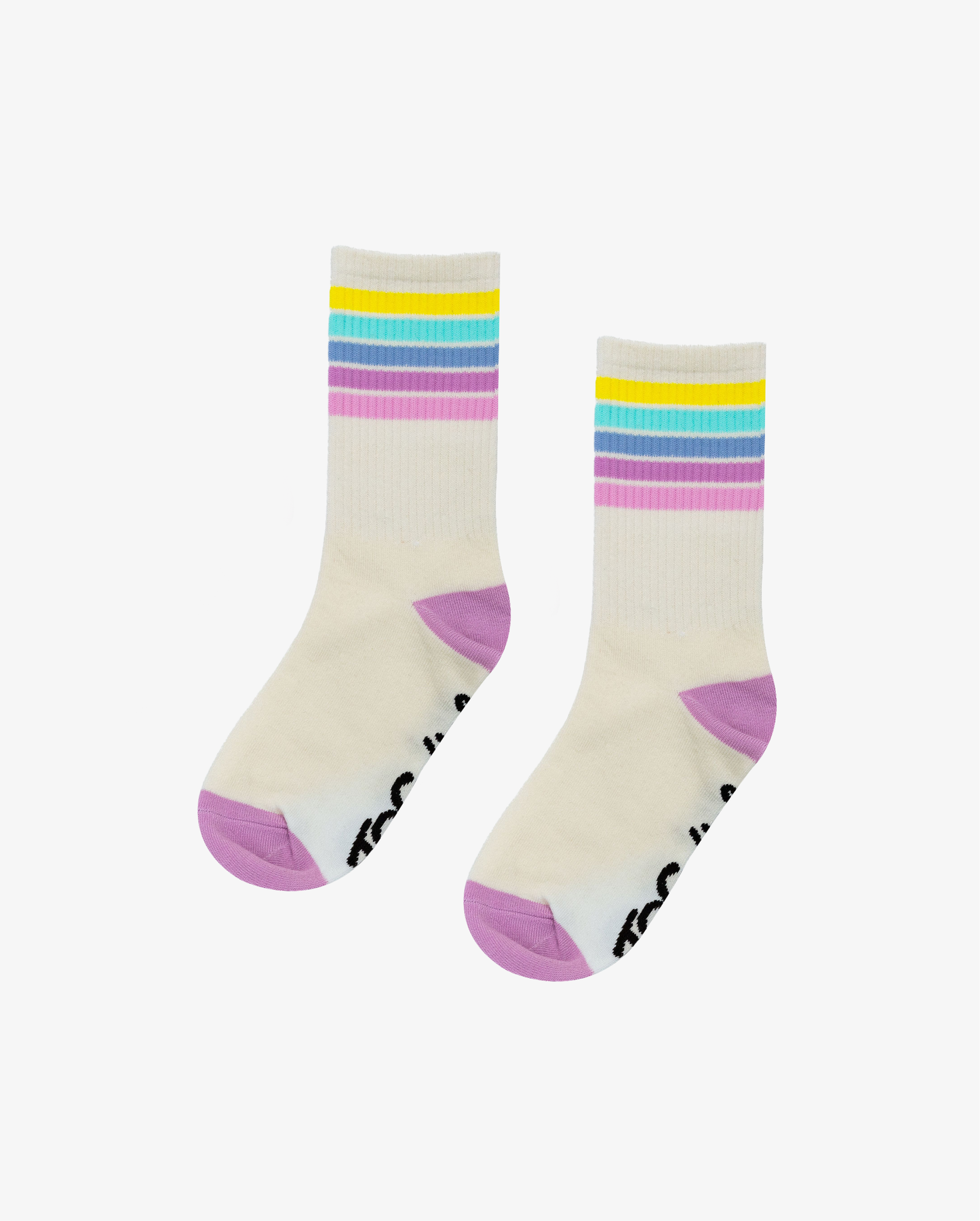 The Girl Club Rainbow Socks Cream