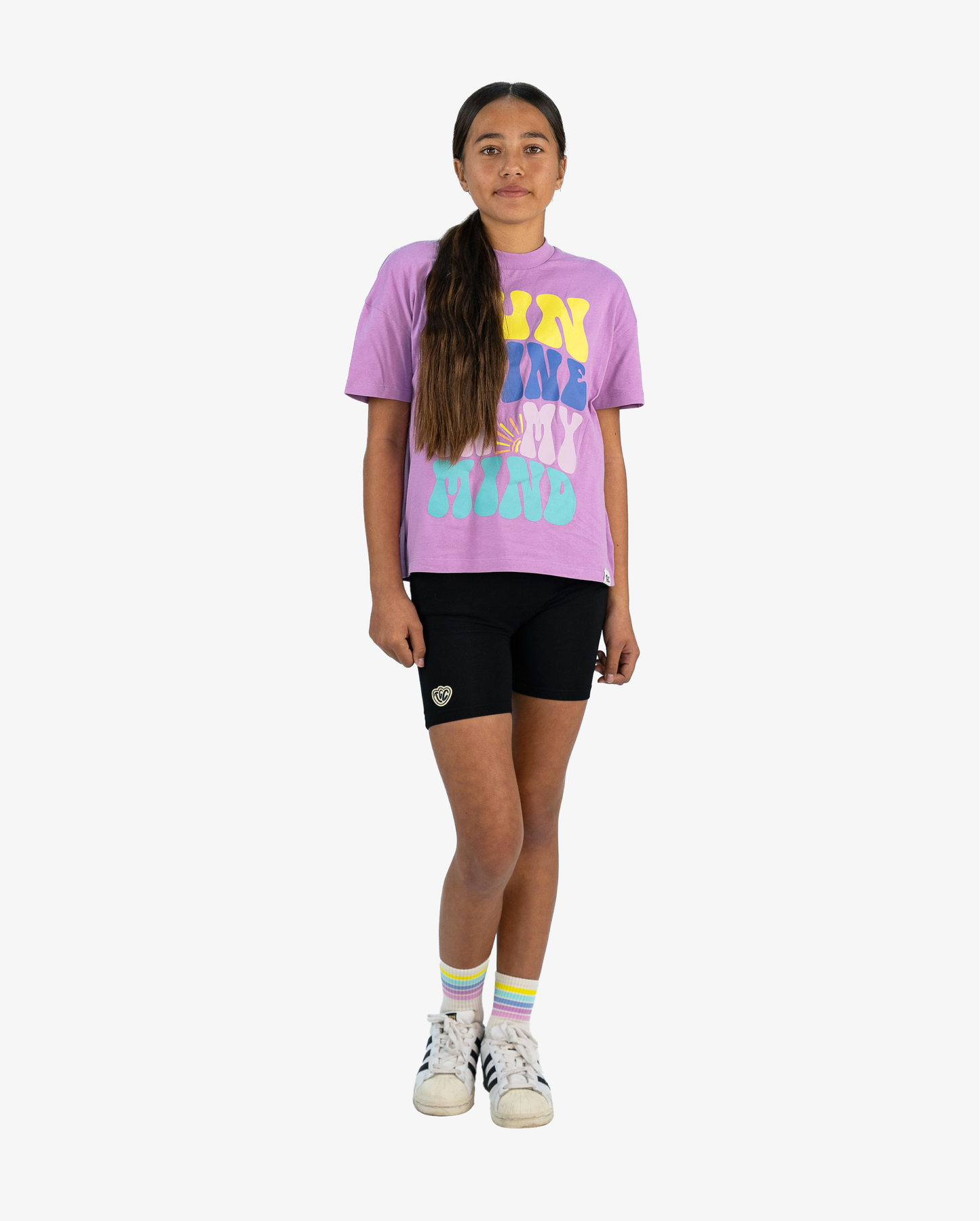 The Girl Club Rainbow Socks Cream