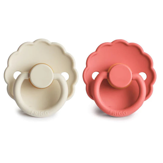 Frigg Daisy Natural Rubber Pacifiers Cream | Poppy
