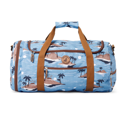 Crywolf Packable Duffel Bag Blue Lost Island