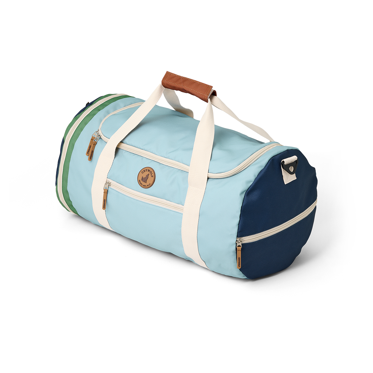 Crywolf Packable Duffel Bag Ocean Colour Block