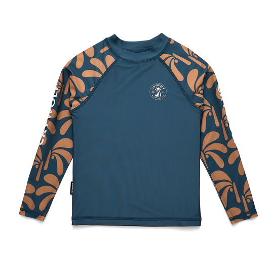 Crywolf Rash Vest Indigo Palms