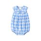 Milky Daisy Check Playsuit