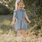Aster & Oak Tencel Denim Ruffle Dress