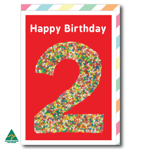 2 in Freckles Birthday Card