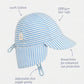 Toshi Flap Cap Mini Sea