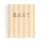 Baby Book Coffee Stripe