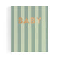 Baby Book Sage Stripe - 3rd Edition
