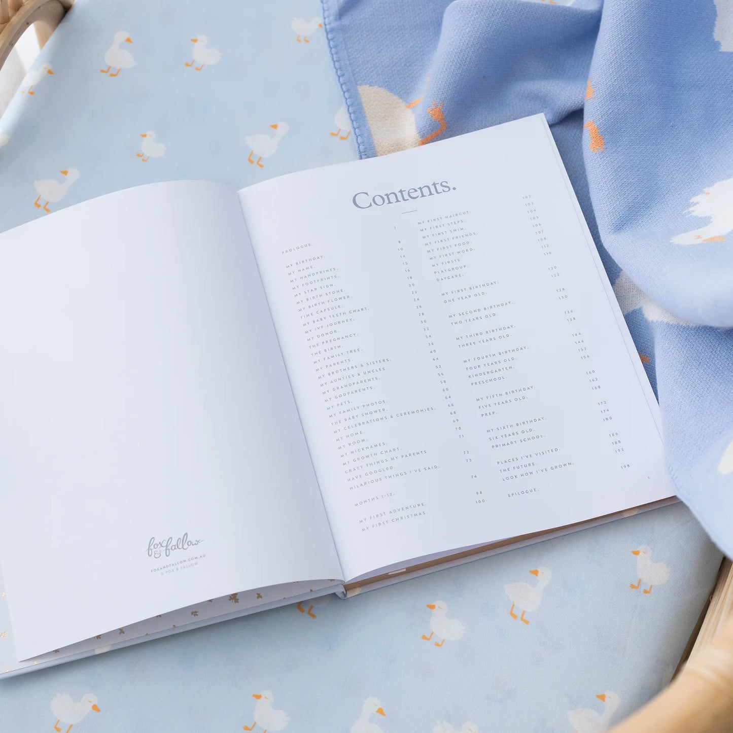 Baby Book Blue Ducks - 3rd Edition