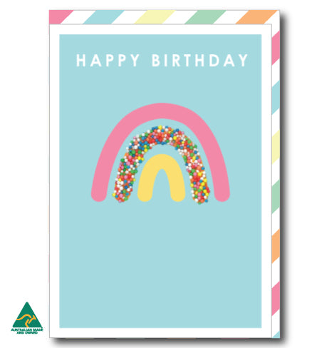 Freckle Rainbow Birthday Card