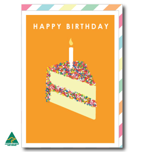 Freckle Birthday Cake Card