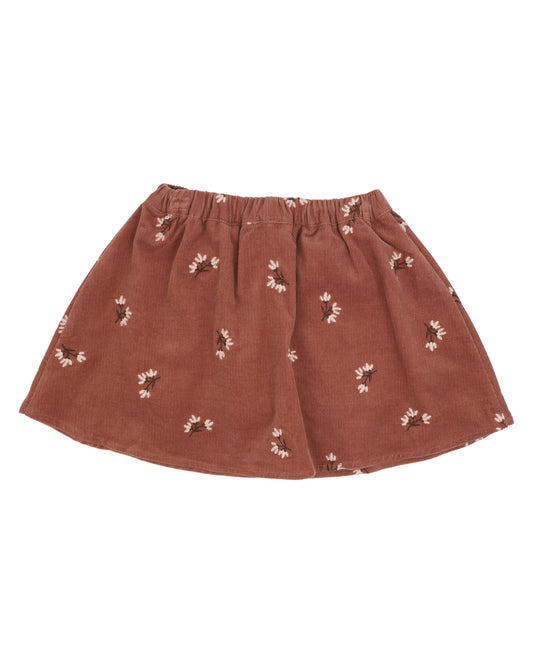 Minihaha Girls Wild Garden Embroidery Skirt w. Shorts