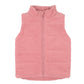 Minihaha Girls Wild Garden Quilted Zip Up Vest Rose