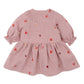 Minihaha Baby Orchard Bloom Embroidery Check Dress Dusty Pink