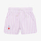 The Girl Club Poplin Short Pink Stripe