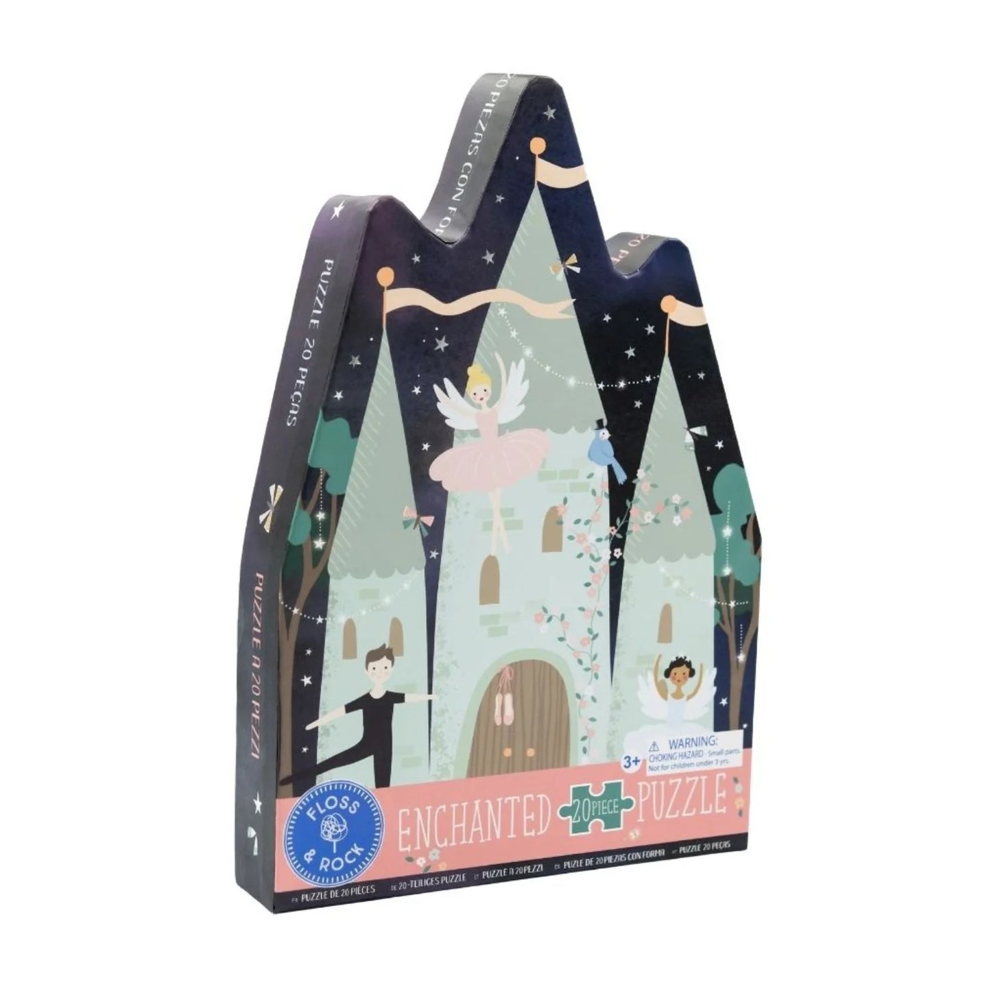 Floss & Rock Castle Shaped Puzzle 20pc | Enchanted