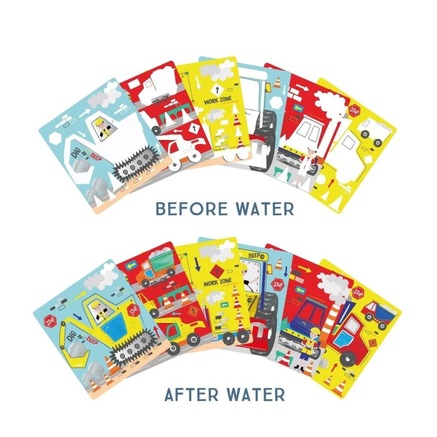Floss & Rock Magic Colour Changing Watercard Easel and Pen | Construction