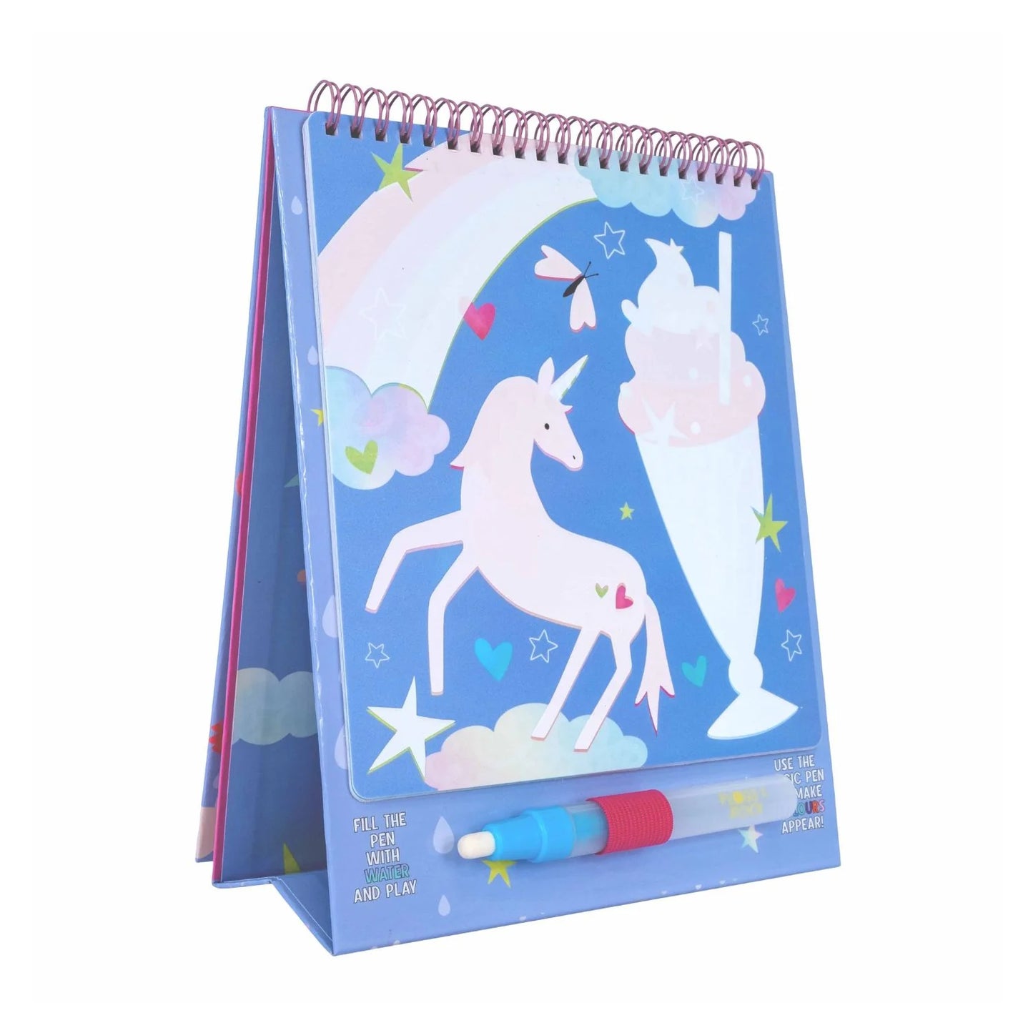 Floss & Rock Magic Colour Changing Watercard Easel and Pen | Fantasy