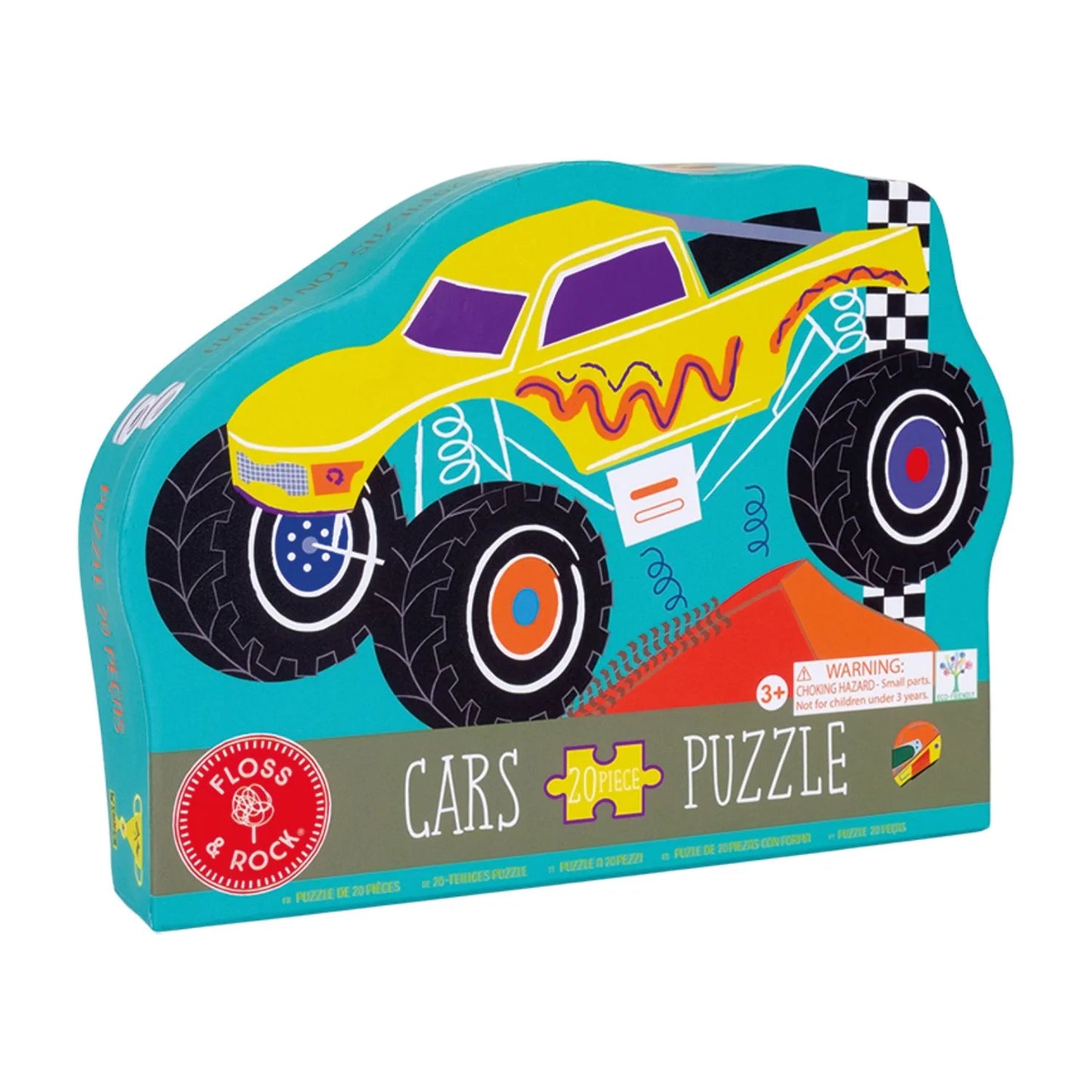 Floss & Rock Monster Truck Shaped Puzzle 20pc | Cars