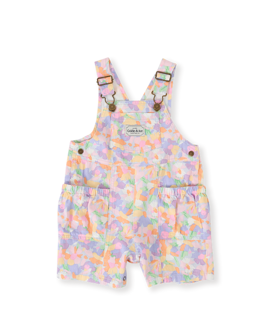 Goldie + Ace Pastel Bouquet James Pocket Overalls