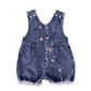 Goldie + Ace Nina Pastel Petals Denim Romper
