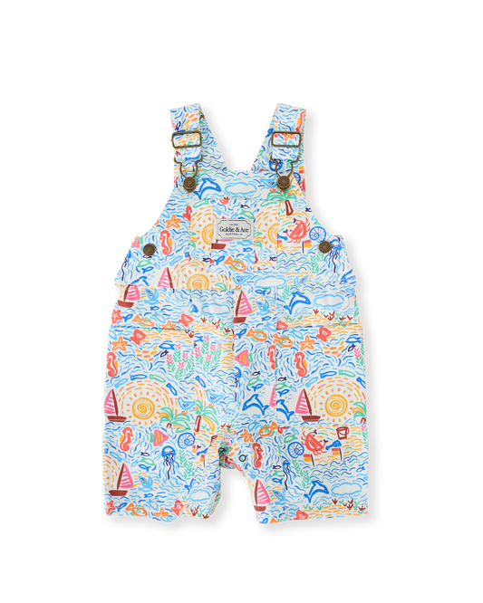 Goldie + Ace Summer Bay James Pocket Overalls