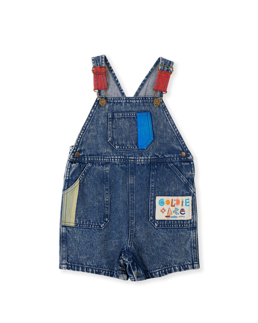 Goldie + Ace Primary Pop Burton Denim Overalls