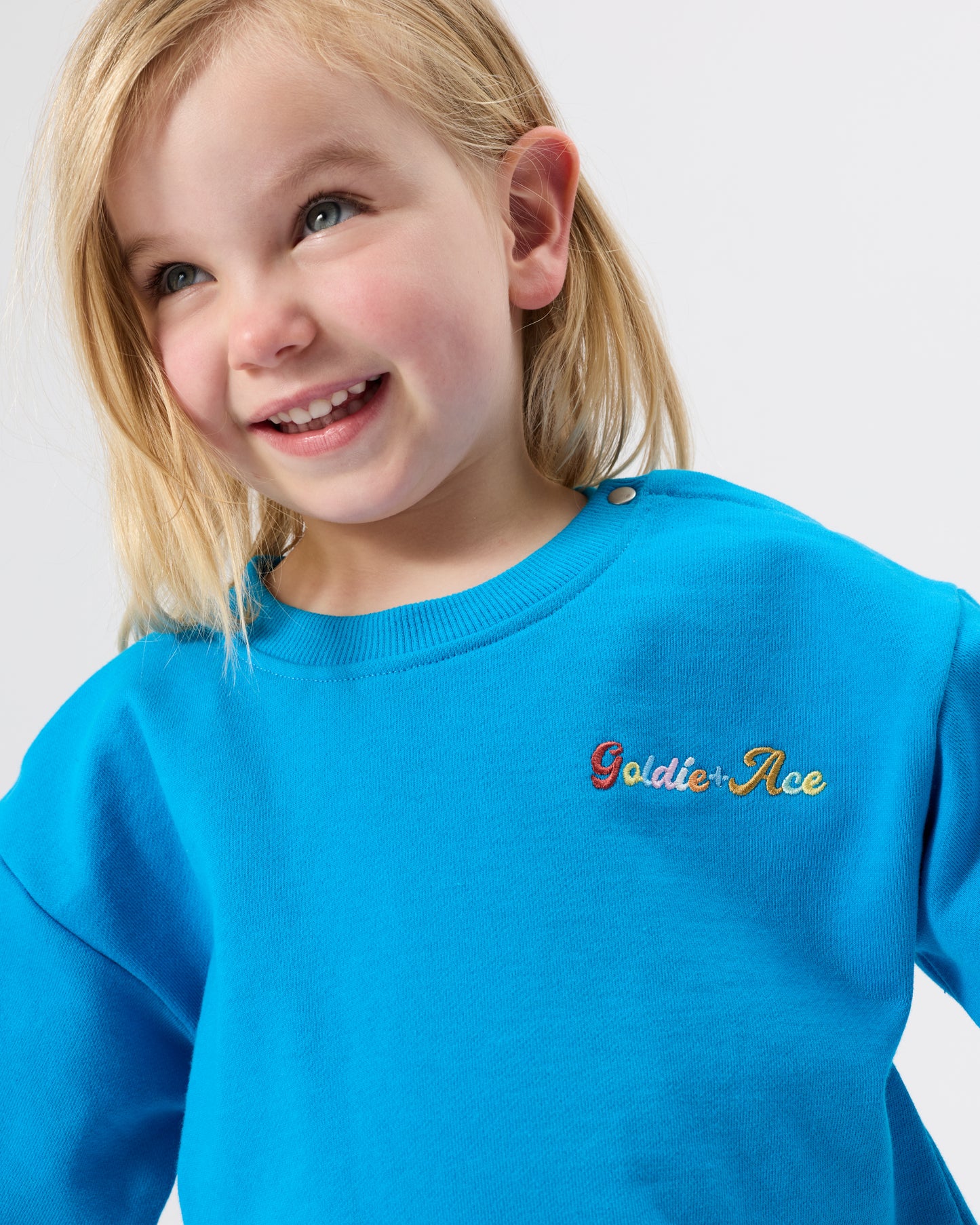 Goldie + Ace Ellis Terry Sweater Electric Blue