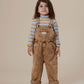 Goldie + Ace Austin Vintage Washed Denim Overalls Brown