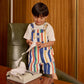 Goldie + Ace 90'S Bold Stripe James Denim Pocket Overalls
