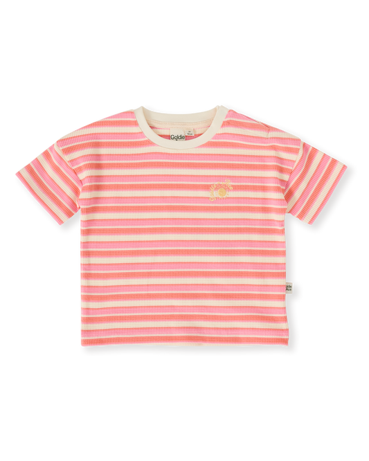 Goldie + Ace Watermelon Stripe T-Shirt