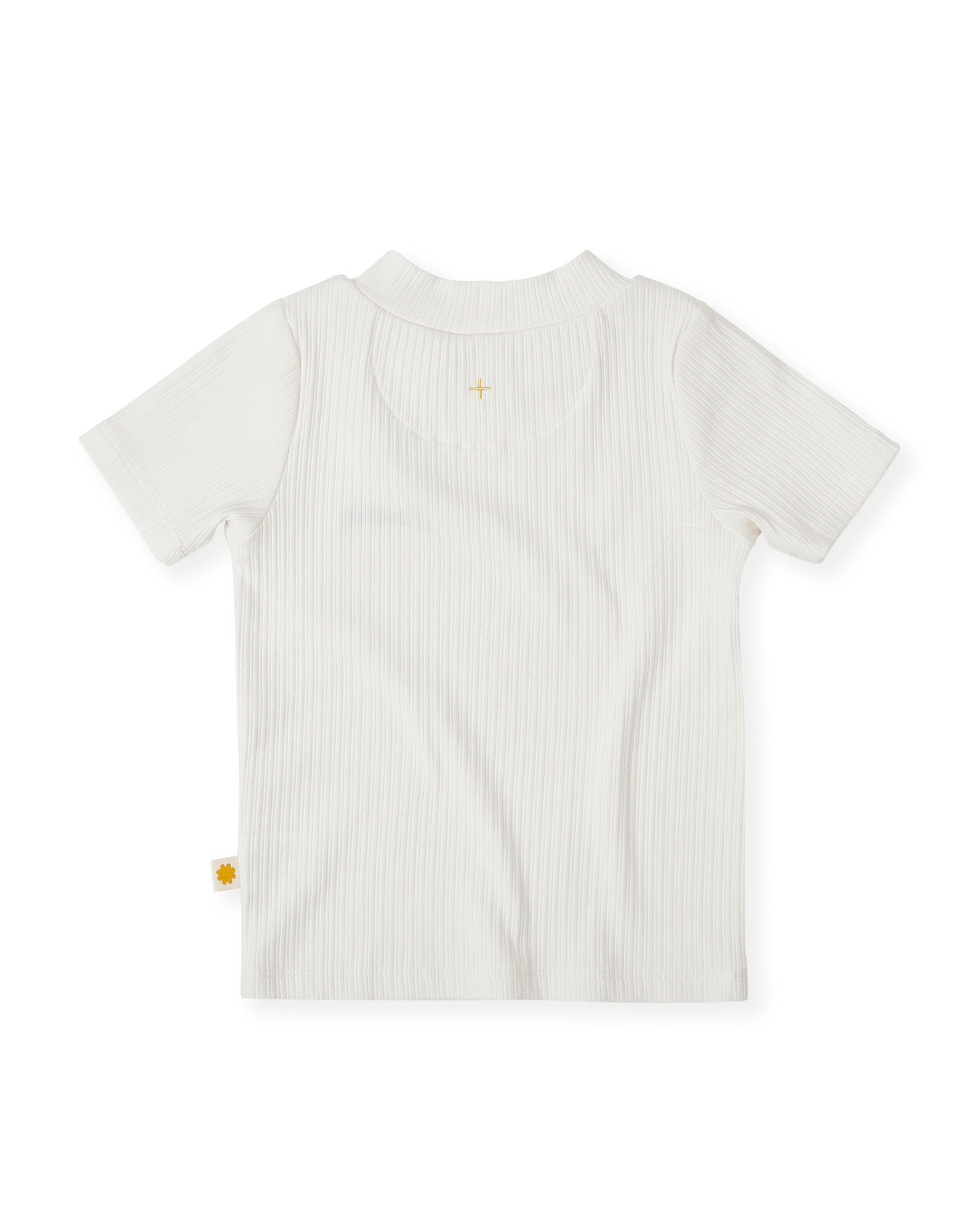Goldie + Ace Embroidered Rib T-Shirt White