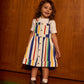 Goldie + Ace 90'S Bold Stripe Heidi Denim Pinafore Dress