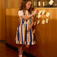 Goldie + Ace 90'S Bold Stripe Heidi Denim Pinafore Dress