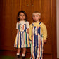 Goldie + Ace 90'S Bold Stripe Heidi Denim Pinafore Dress