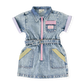 Goldie + Ace Pastel Pop Piper Denim Belted Dress