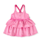 Goldie + Ace Saskia Denim Frill Pinafore Dress
