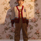 Goldie + Ace Austin Vintage Washed Denim Overalls Brown