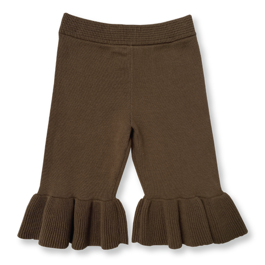 Grown Knitted Frill Pant Clay