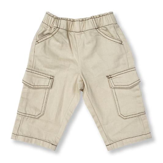 Grown Organic Denim Cargo Pant Milk