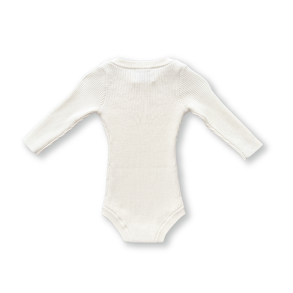 Grown Organic Ribbed Bodysuit Raw