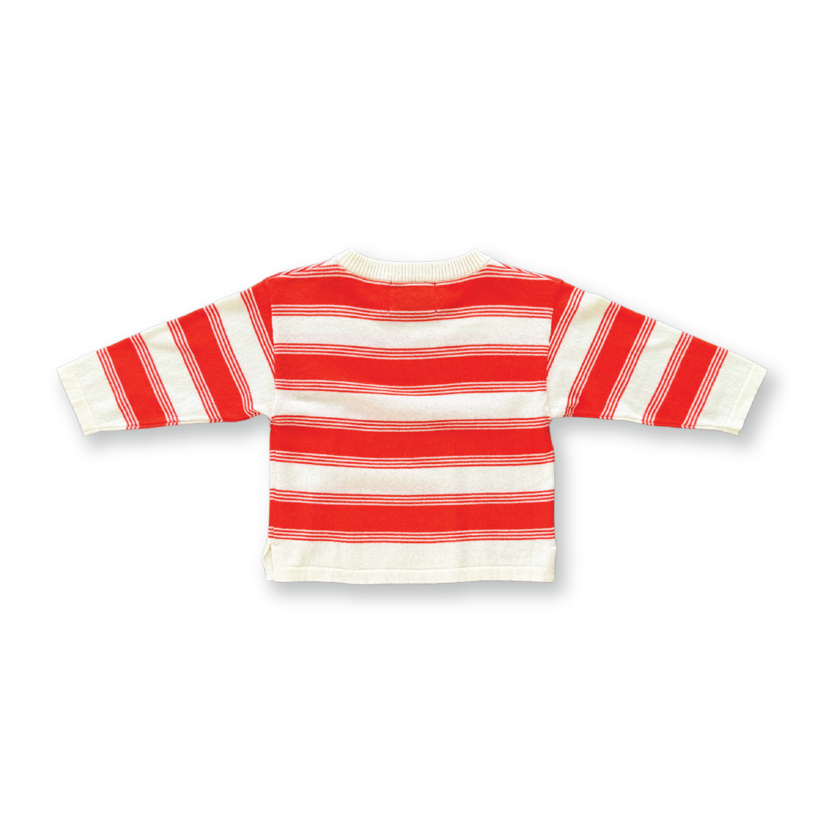 Grown Stripe Long Sleeve Tee Tomato