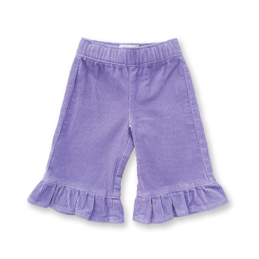 Grown Organic Frill Cord Pant Iris