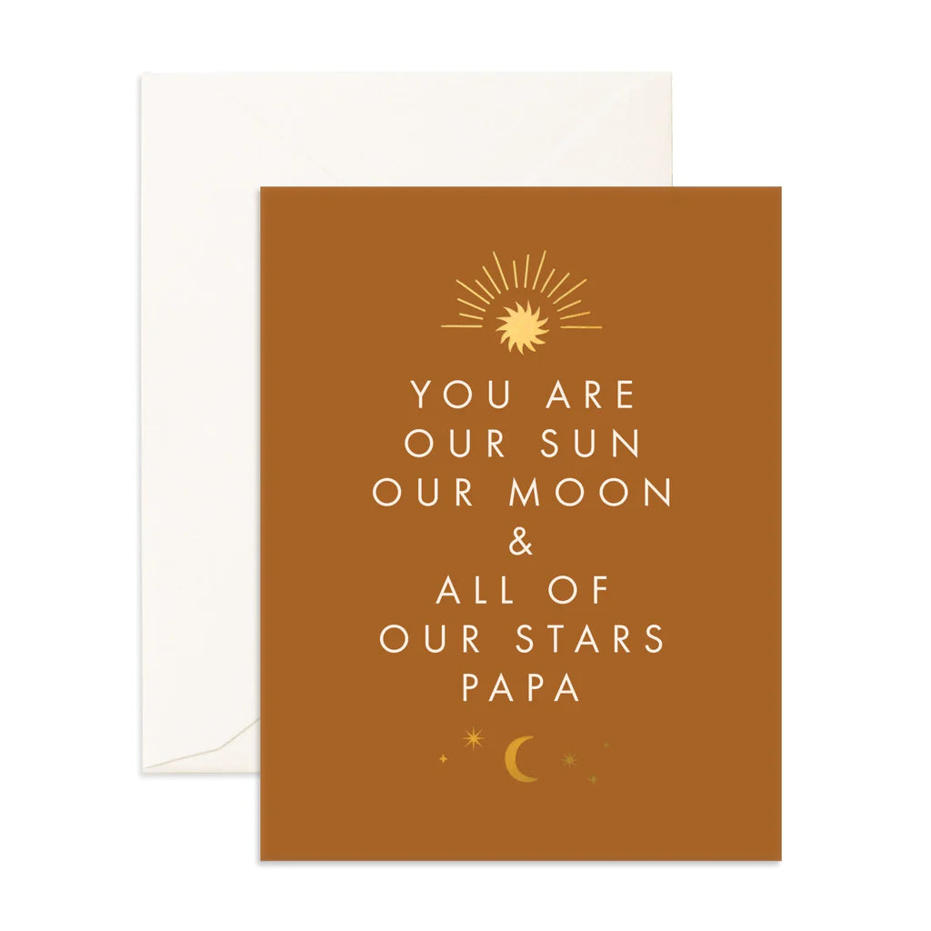 Sun Moon Papa Greeting Card