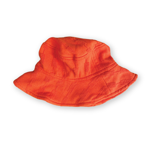 Grown Terry Bucket Hat Rosso