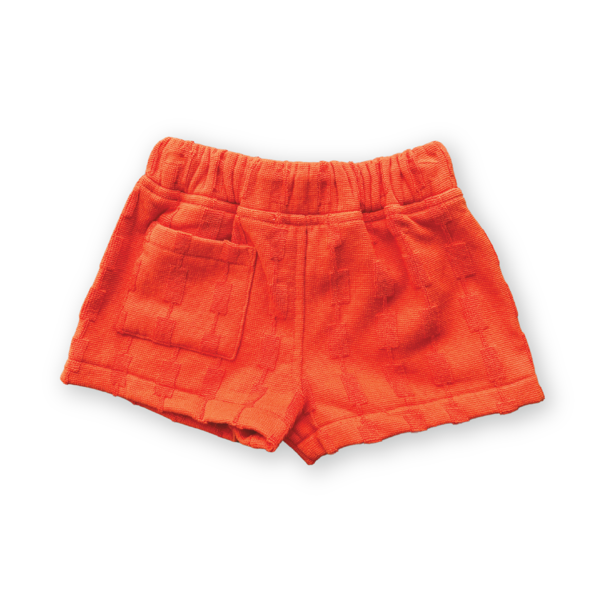 Grown Terry Shorts Blocks Rosso