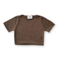 Grown Blanket Stitch Knitted Tee Cafe